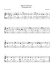 The First Noel for beginner piano
