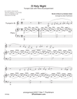 O HOLY NIGHT - TRUMPET SOLO with Piano accompaniment