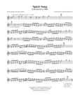 This is a Flute Obbligato to SPIRIT SONG (TTBB version)