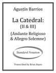La Catedral (Andante Religioso & Allegro Solemne) (Standard Notation)