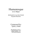 Humoresque in G Major, Op. 23