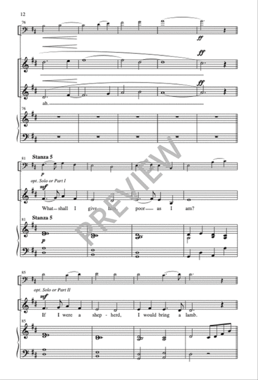 In the Bleak Midwinter - Two-part edition 2-Part scores gallery preview page 13