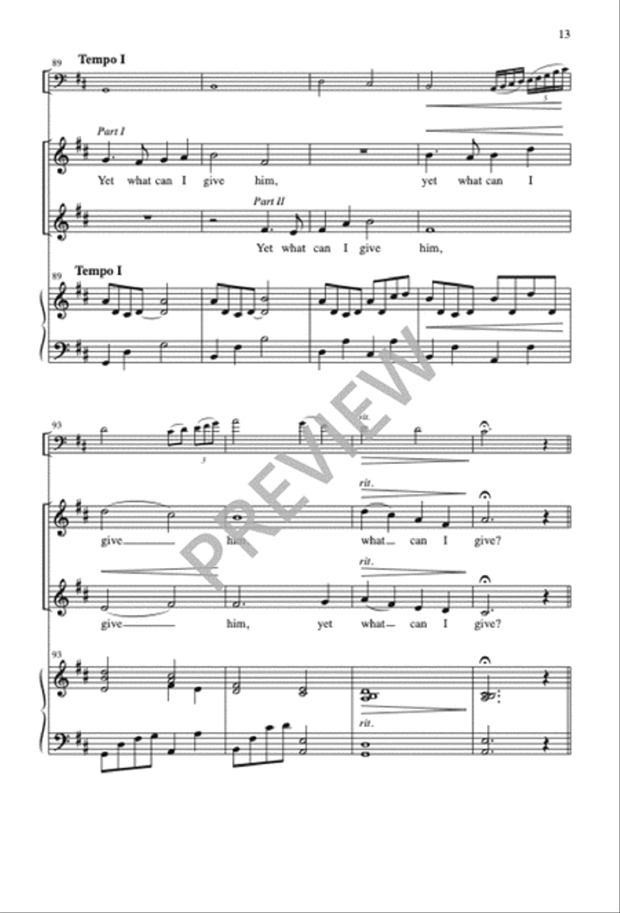 In the Bleak Midwinter - Two-part edition 2-Part scores gallery preview page 14