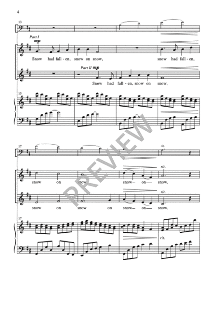 In the Bleak Midwinter - Two-part edition 2-Part scores gallery preview page 5