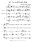 Hark the Herald Angel Sings - Trumpet Trio (With Piano)