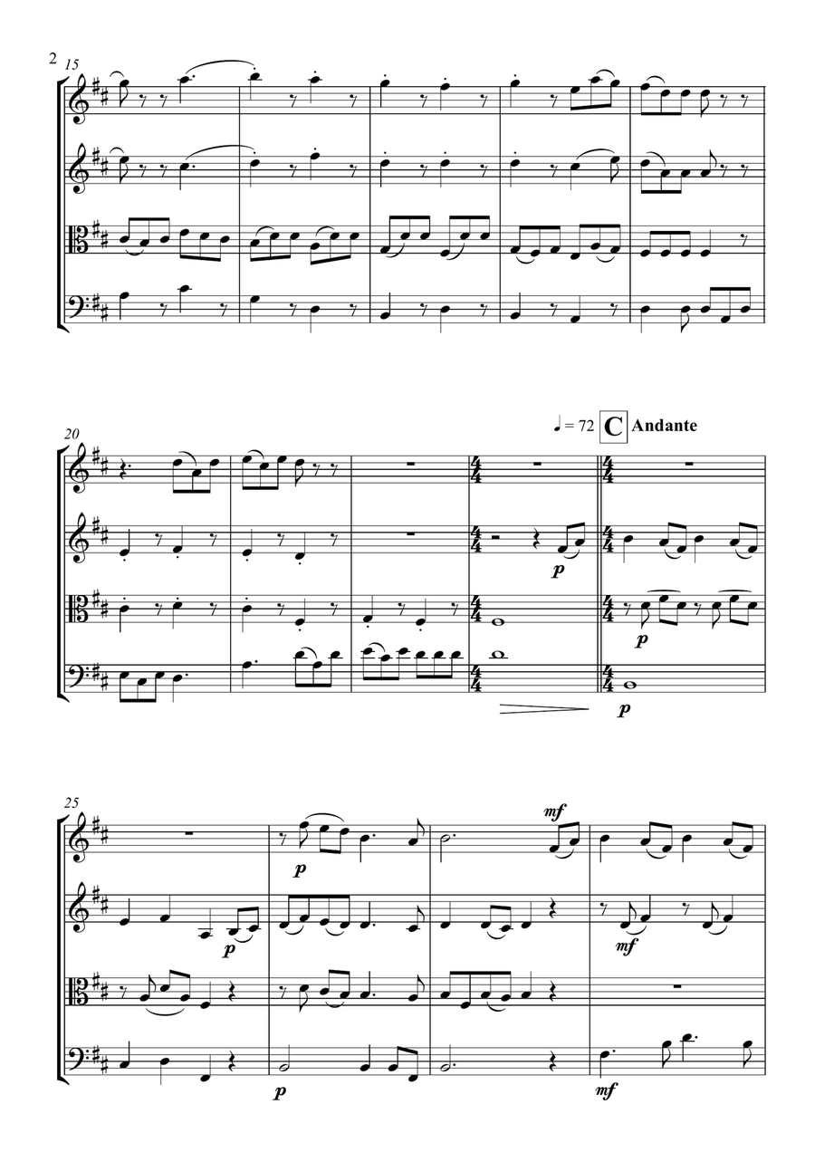 Irish Medley Irish Medley String Quartet scores gallery preview page 3