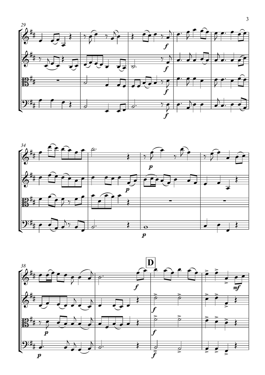 Irish Medley Irish Medley String Quartet scores gallery preview page 4