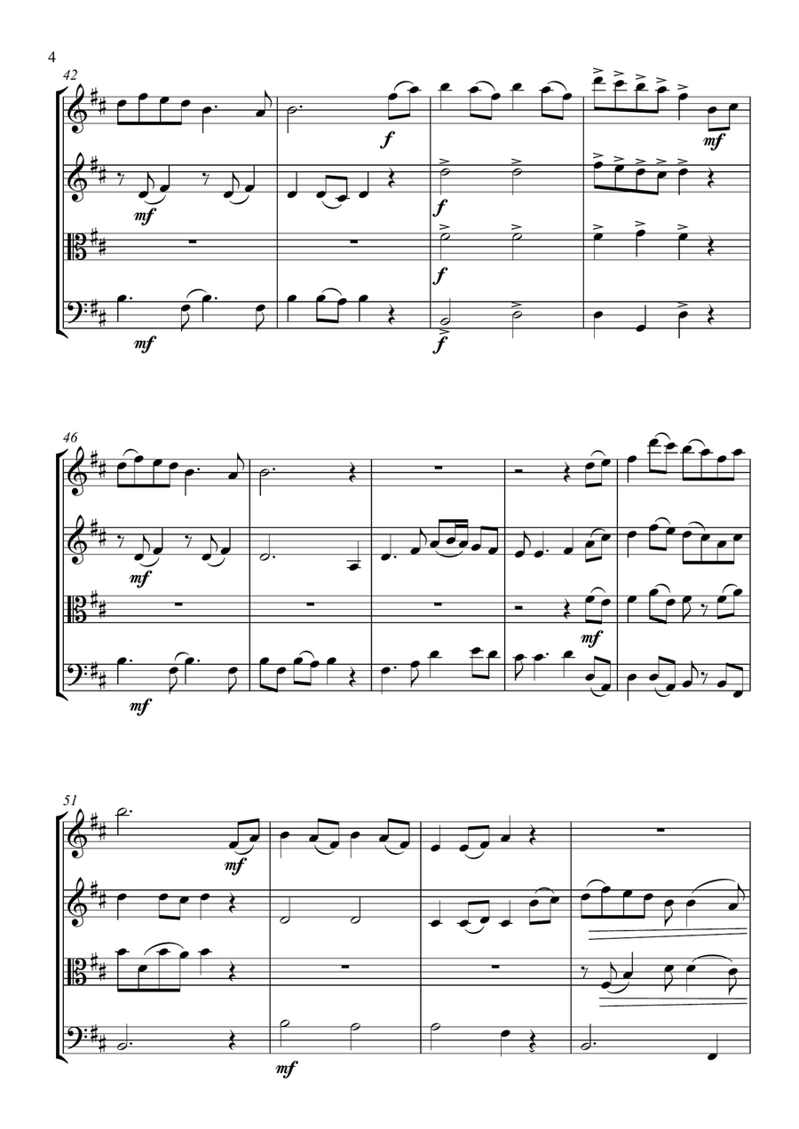 Irish Medley Irish Medley String Quartet scores gallery preview page 5