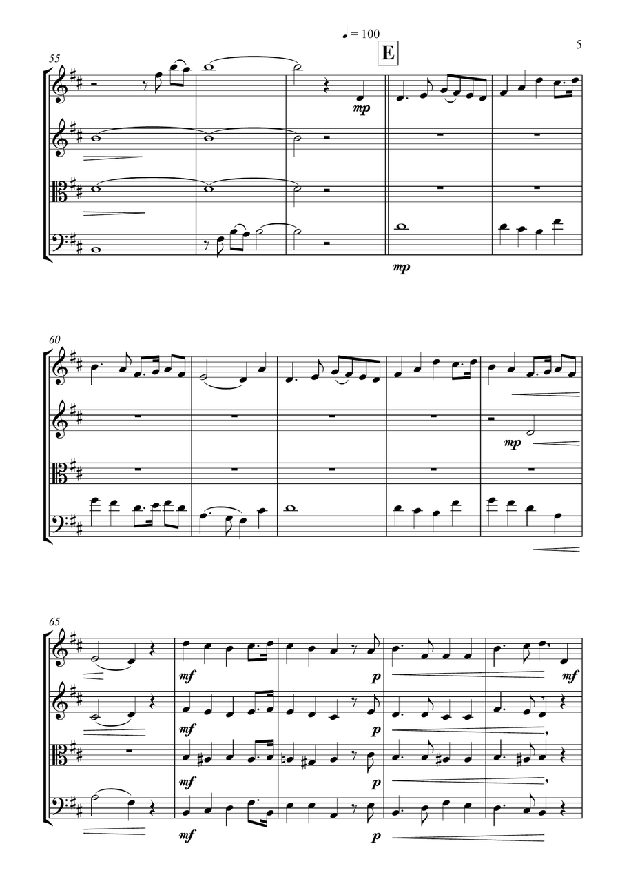 Irish Medley Irish Medley String Quartet scores gallery preview page 6