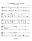 Zacchaeus Was a Wee Little Man (early intermediate piano)