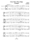 I Saw Three Ships - Trumpet Duet - Intermediate