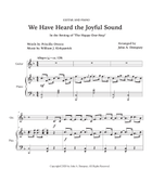 We Have Heard the Joyful Sound (Jesus Saves): Guitar and Piano Guitar scores gallery preview page 5