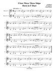 I Saw Three Ships - Horn in F Duet - Intermediate
