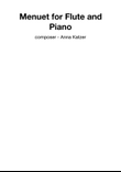 Menuet for Flute and Piano