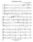 THE BIRTHDAY OF A KING - WOODWIND QUARTET (2 Flutes, Oboe & Clarinet) unaccompanied