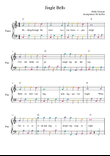 Jingle Bells (colorful for beginners)