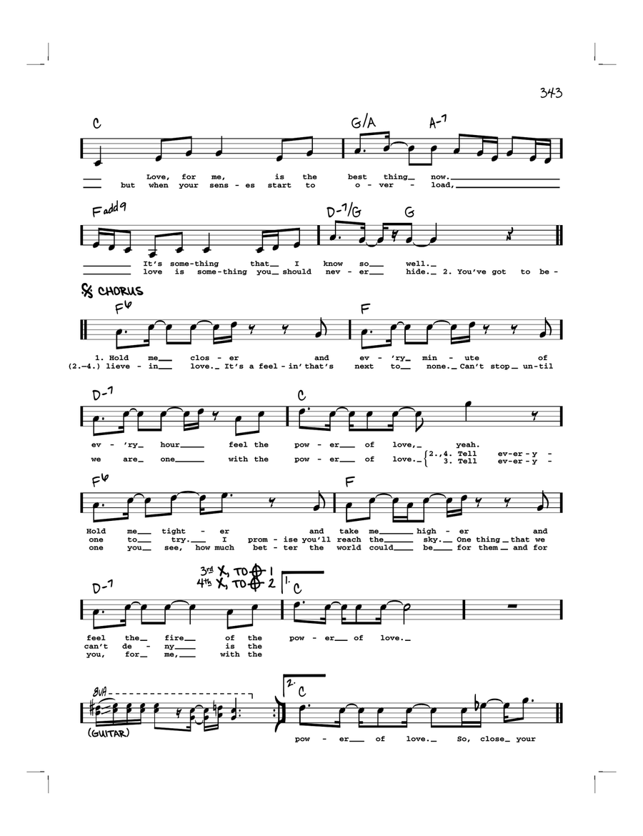 Power Of Love/Love Power Power Of Love/Love Power Piano scores gallery preview page 2