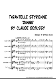 Tarantelle Styrienne 'Dance' by Claude Debussy for Clarinet Sextet.