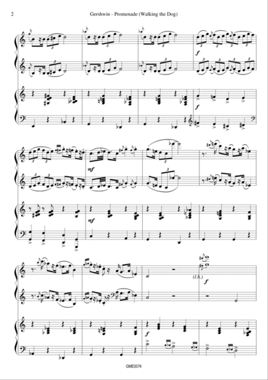 Shall We Dance? 2 Pianos, 4-Hands scores gallery preview page 4