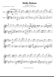 Molly Malone for two violins