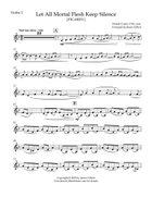 Let All Mortal Flesh Keep Silence String Quartet scores gallery preview page 3