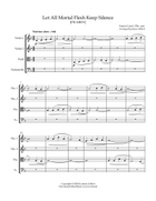 Let All Mortal Flesh Keep Silence String Quartet scores gallery preview page 5