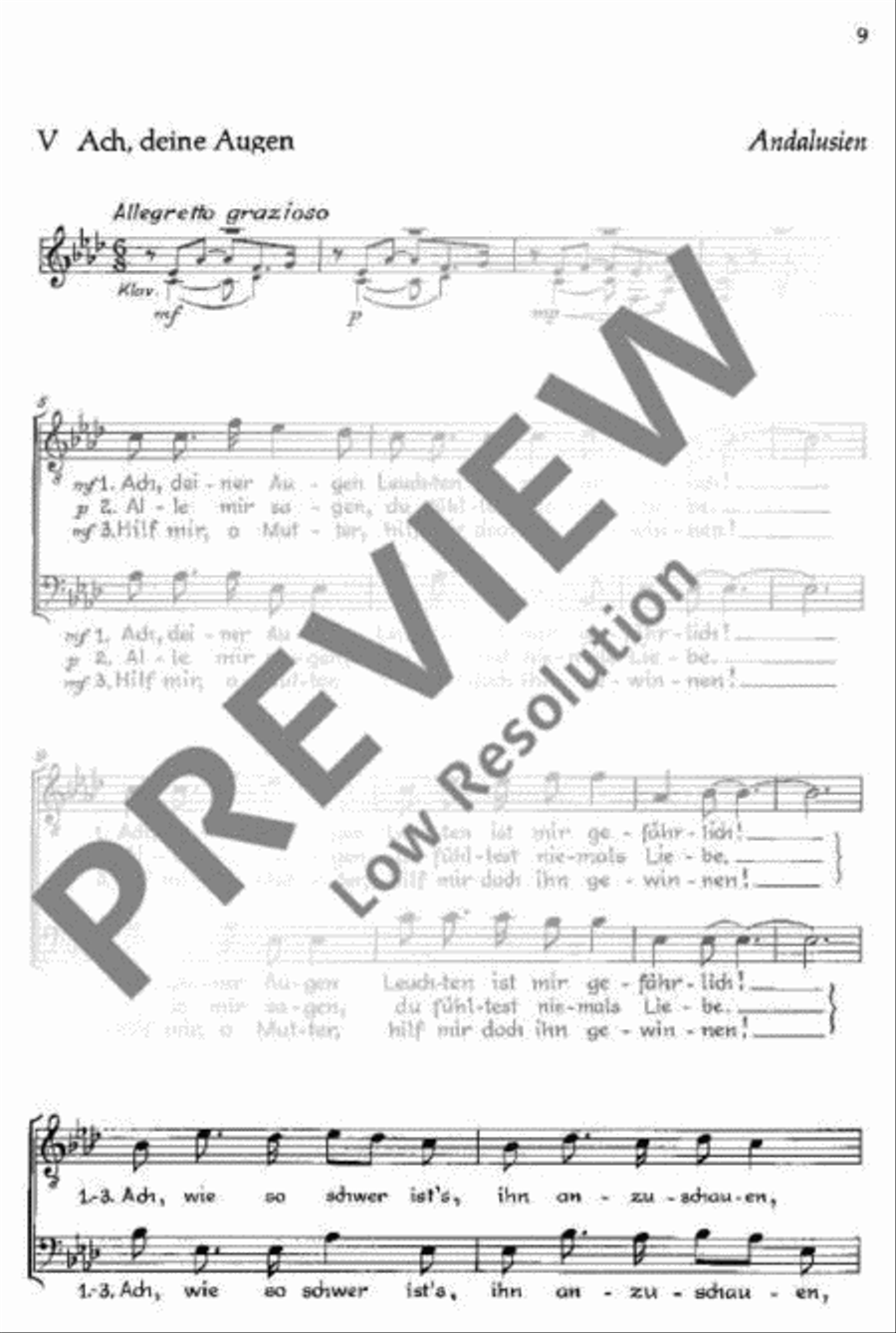 Spanisches Liederspiel Spanisches Liederspiel 4-Part scores gallery preview page 10
