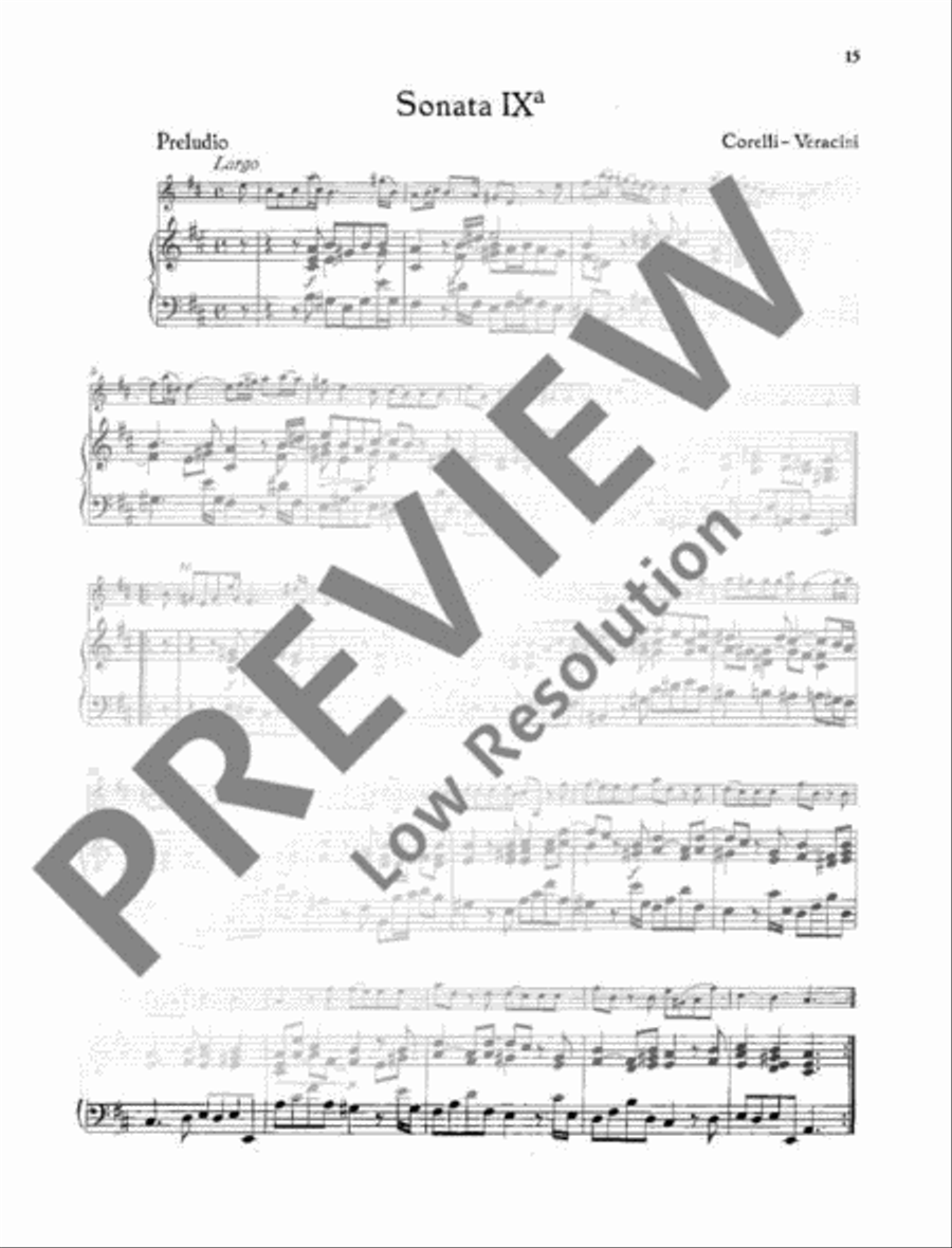 Twelve Sonatas after op. 5 from Corelli Cello scores gallery preview page 18