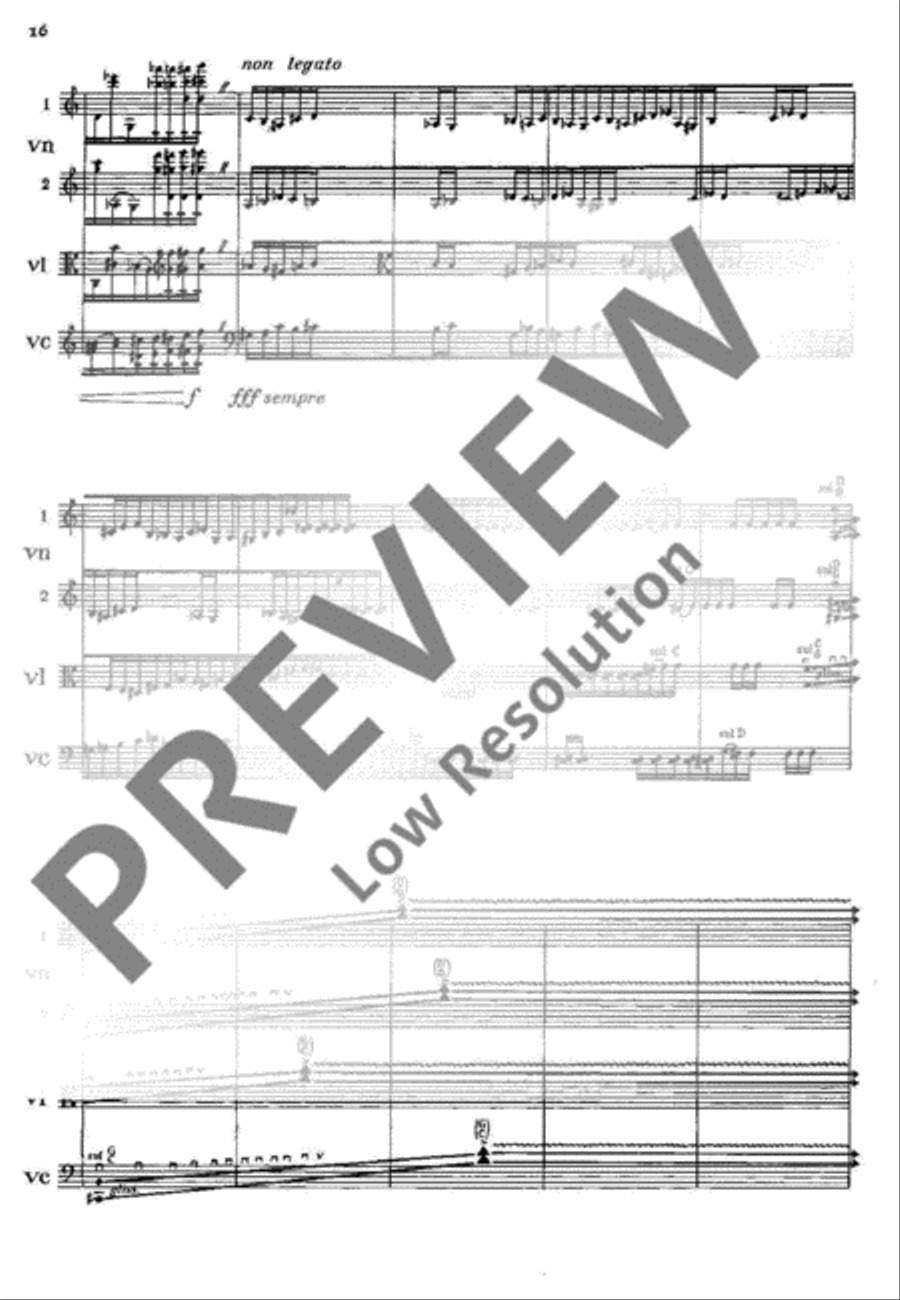 Quartetto per archi no. 2 String Quartet scores gallery preview page 17