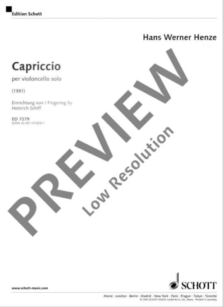 Capriccio Capriccio Cello Solo scores gallery preview page 2