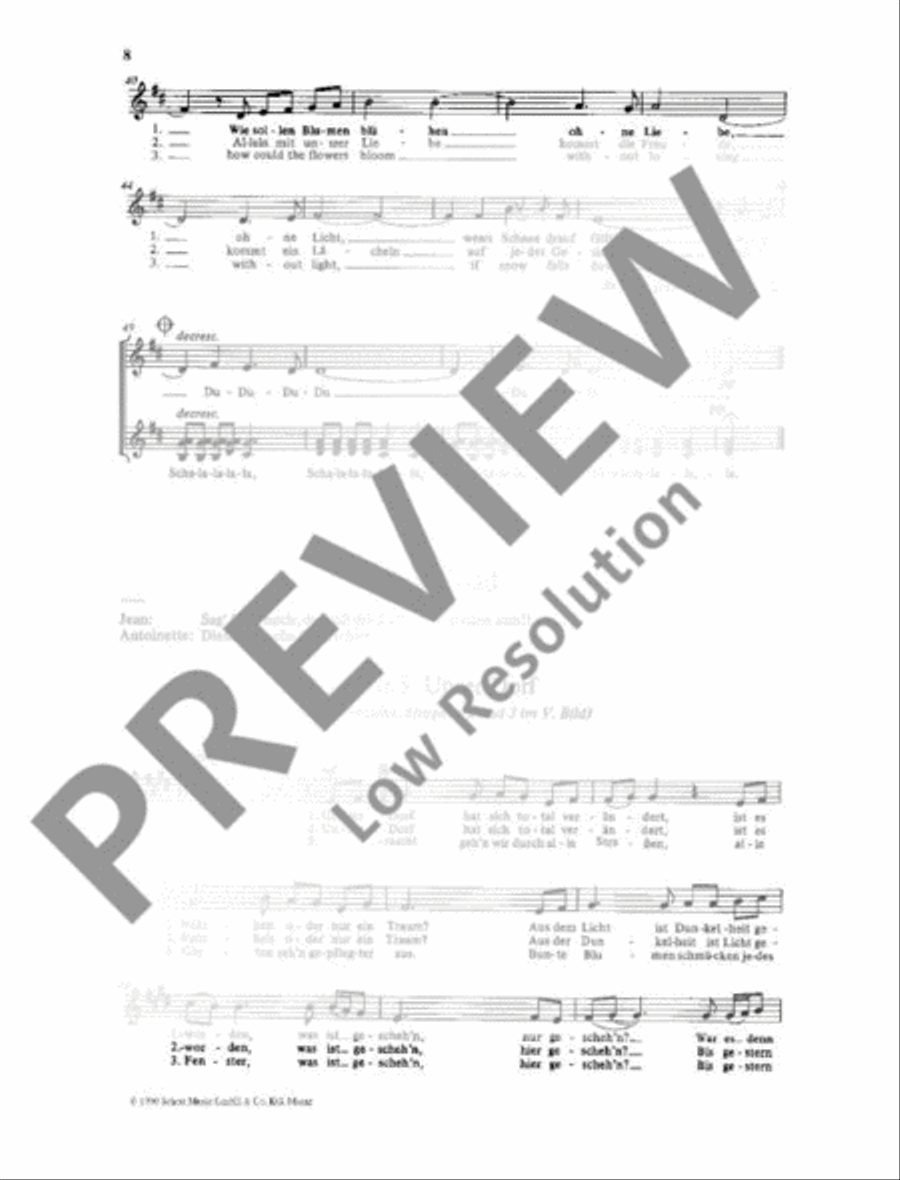 Frieden auf dieser Welt Frieden auf dieser Welt Choir scores gallery preview page 9