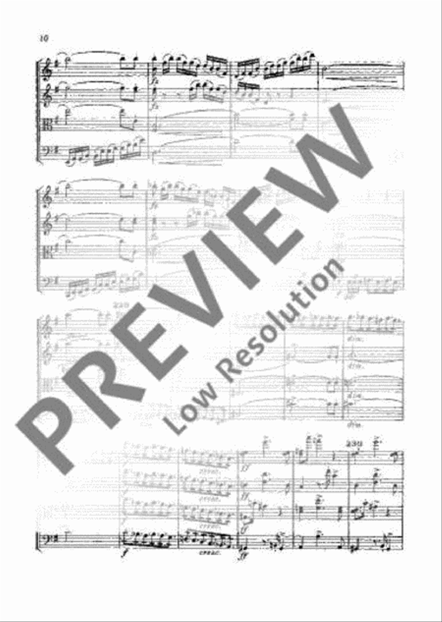 String Quartet G major String Quartet G major String Quartet scores gallery preview page 13