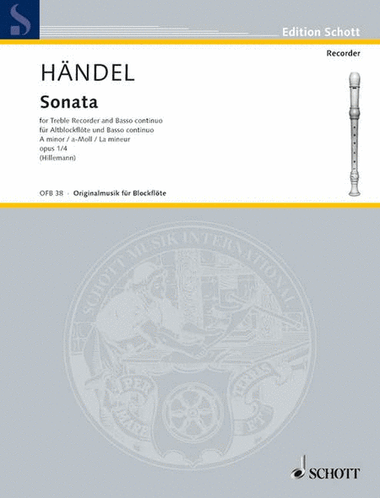 Sonata No.4 in A minor, from Four Sonatas