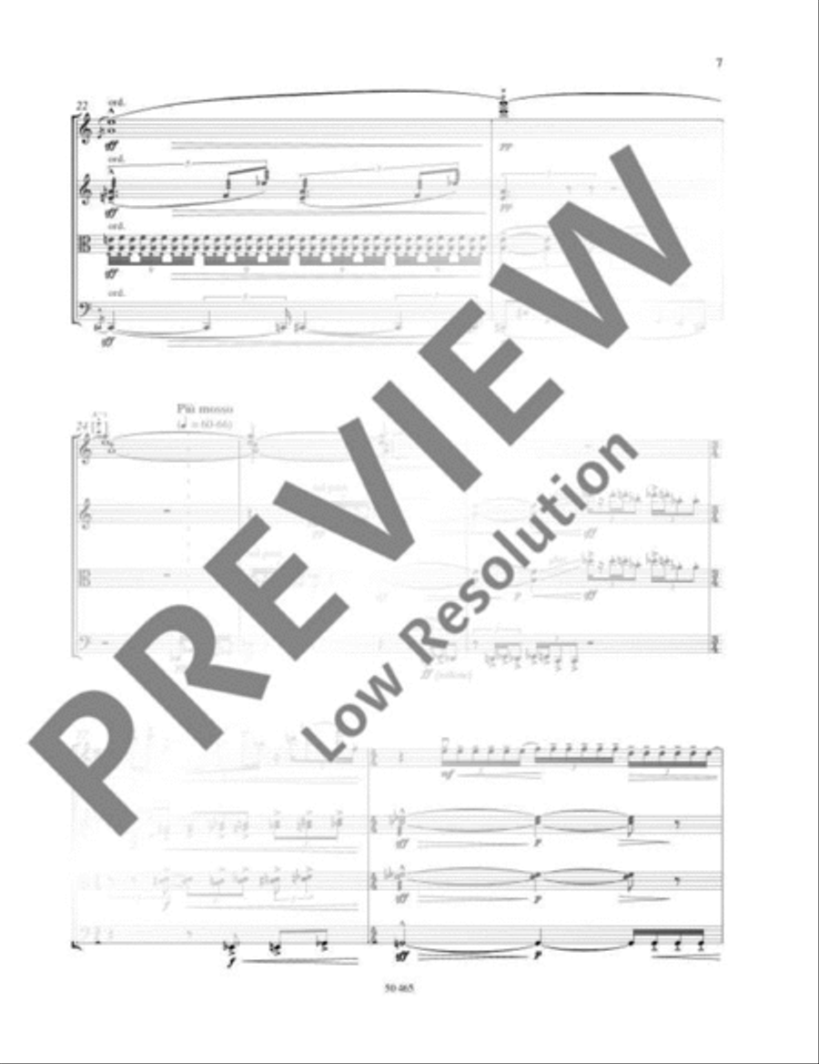 String Quartet No. 5 String Quartet No. 5 String Quartet scores gallery preview page 8