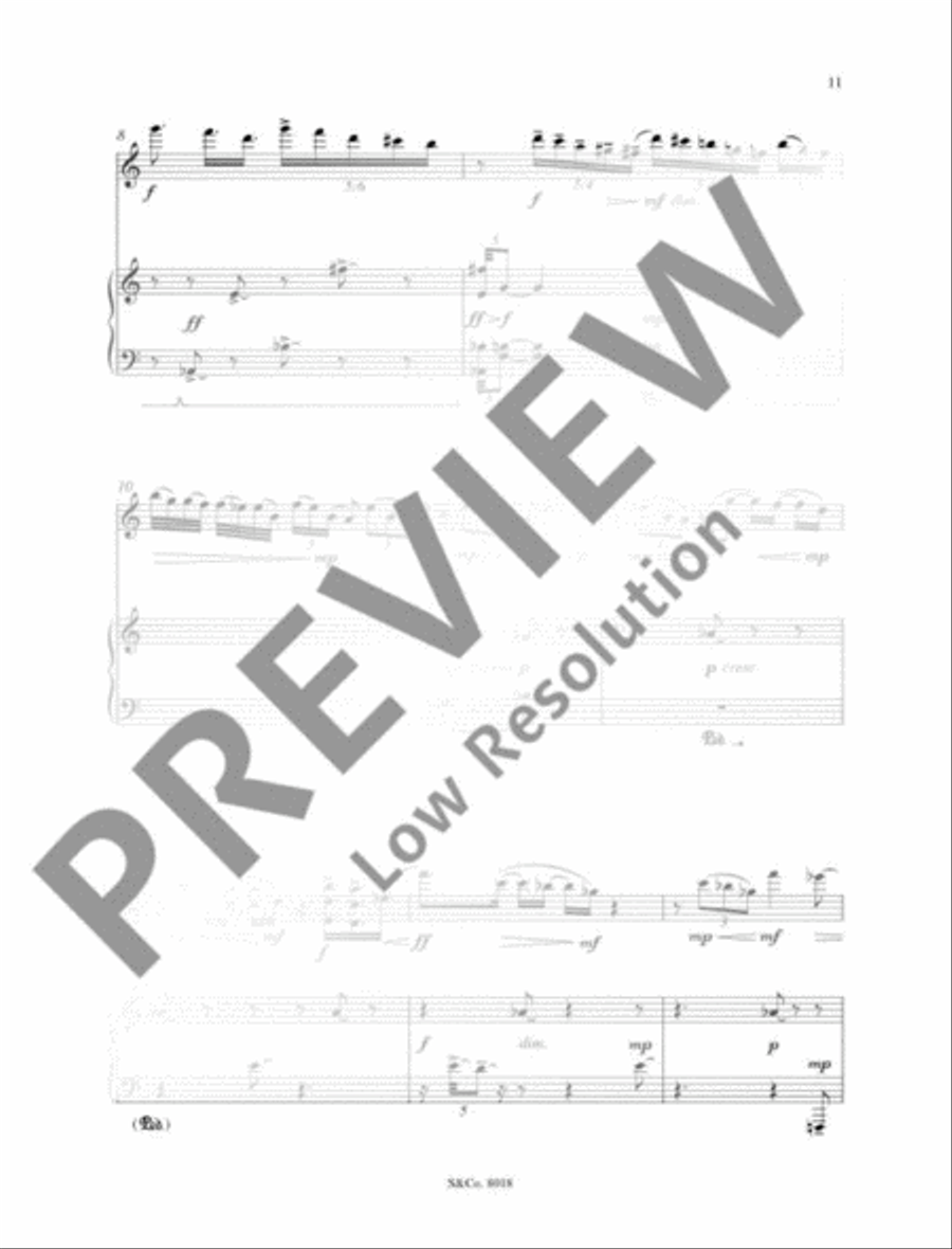 Coruscation and Reflection Violin Solo scores gallery preview page 14