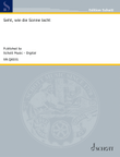 Seht, wie die Sonne lacht