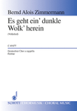 Es geht ein' dunkle Wolk' herein