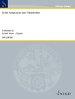 Erste Ansprache des Präsidenten