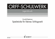 Spielstücke für kleines Schlagwerk