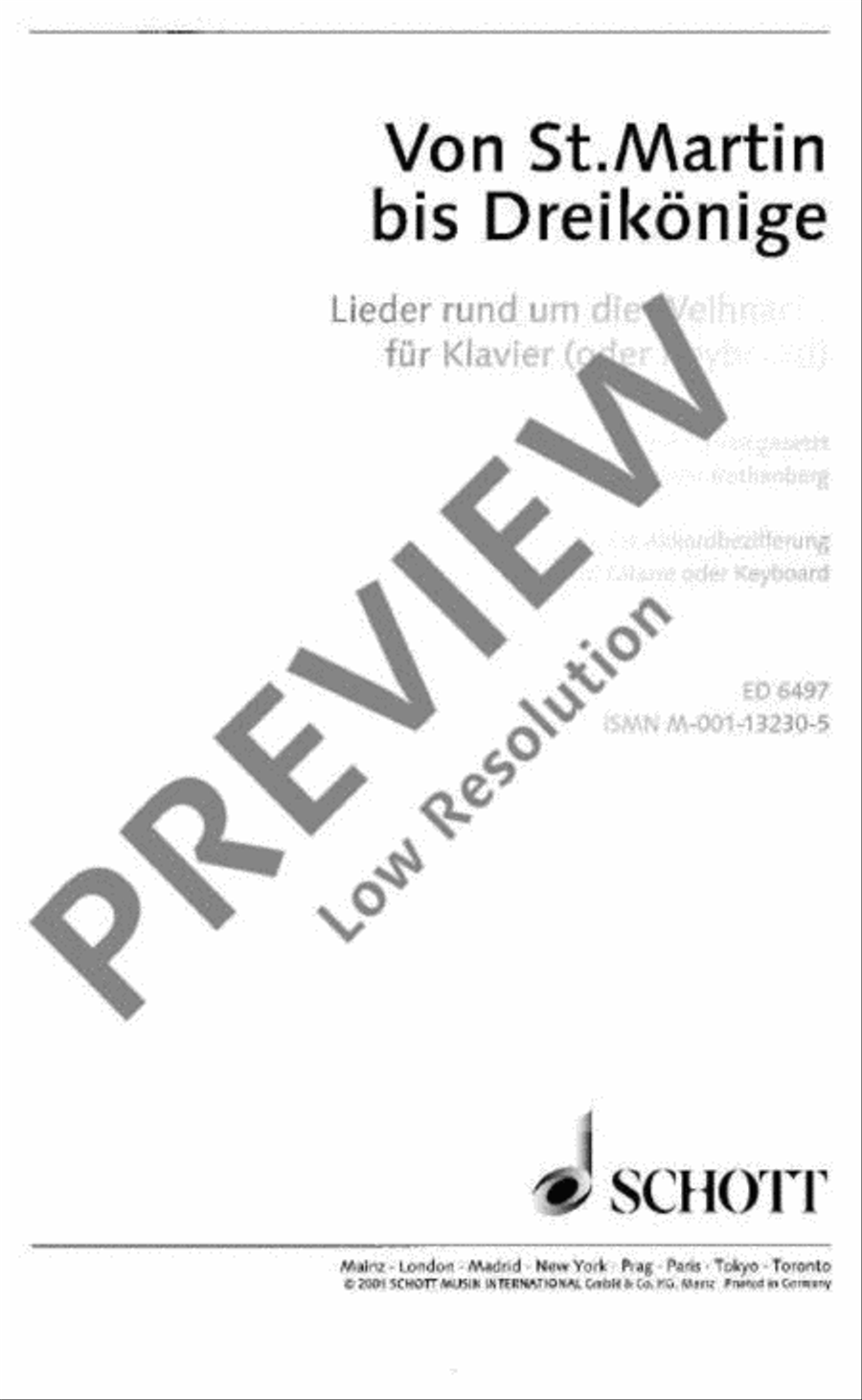 Von St. Martin bis Dreikönige Piano scores gallery preview page 2