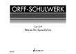 Pieces for Speaking Chorus