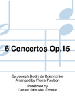 6 Concertos Op. 15