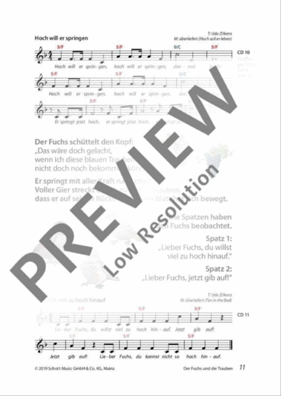 Mini-Musicals und Erzähltheater über Fabeln und Märchen Guitar scores gallery preview page 12