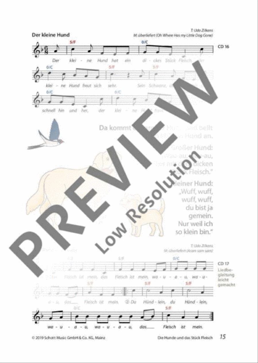 Mini-Musicals und Erzähltheater über Fabeln und Märchen Guitar scores gallery preview page 16