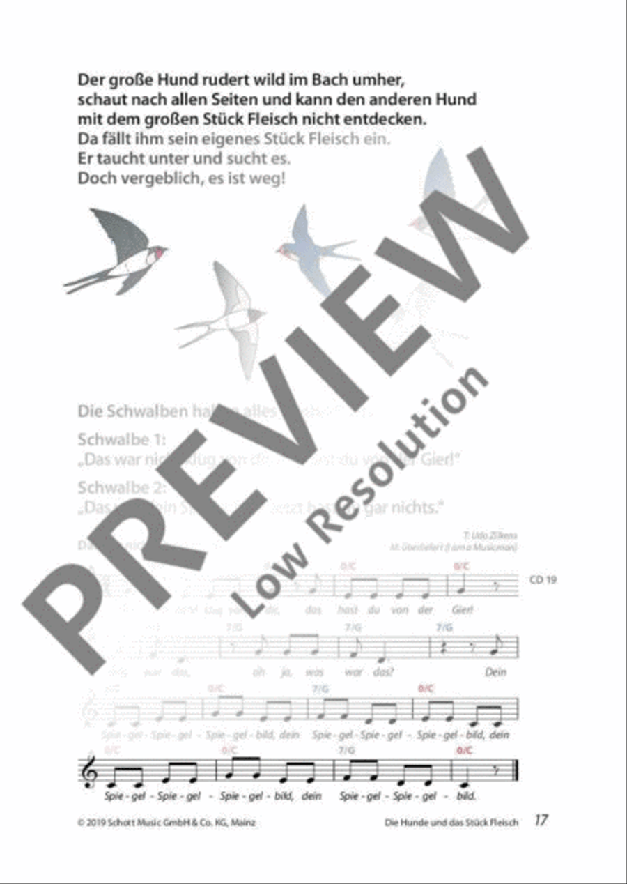 Mini-Musicals und Erzähltheater über Fabeln und Märchen Guitar scores gallery preview page 18