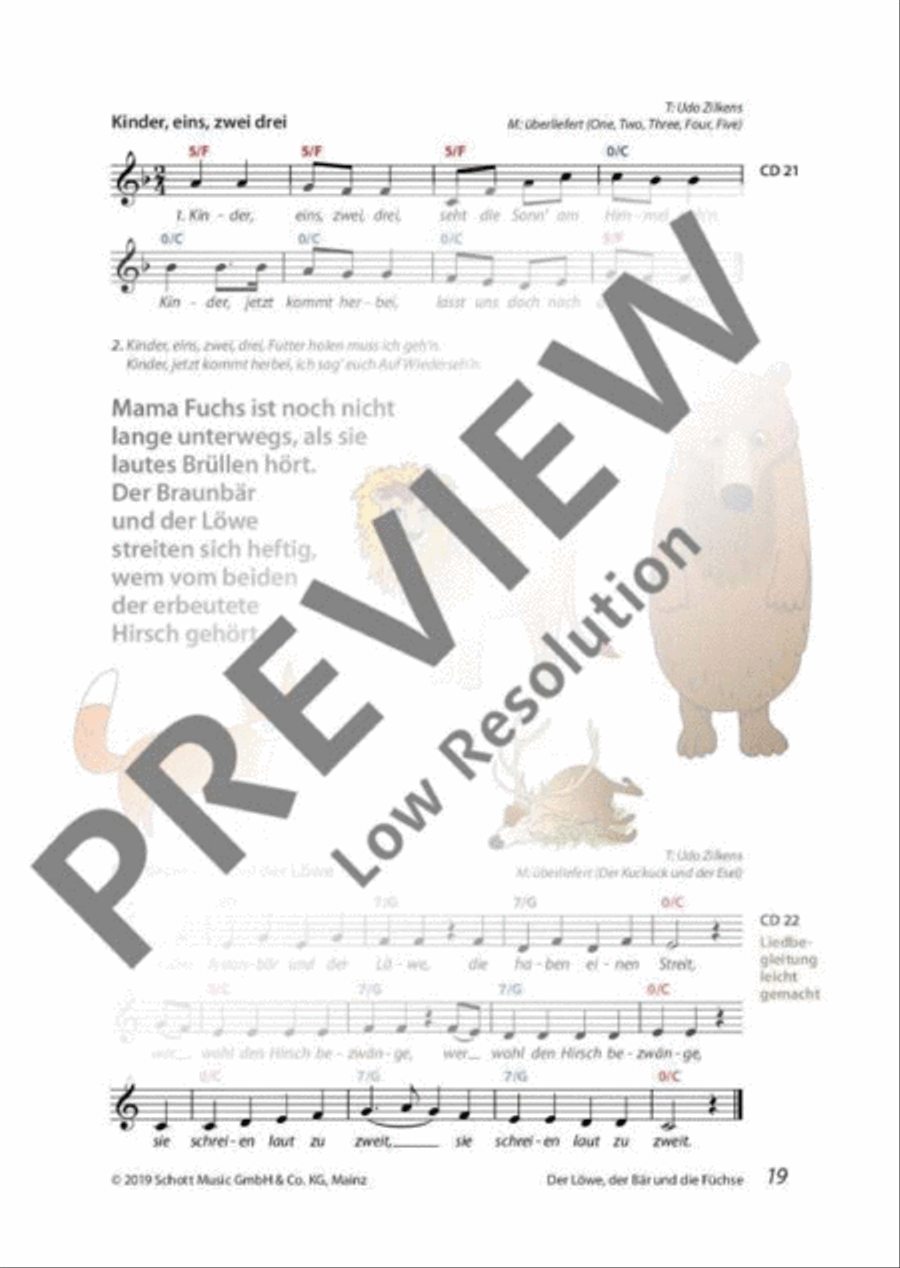 Mini-Musicals und Erzähltheater über Fabeln und Märchen Guitar scores gallery preview page 20