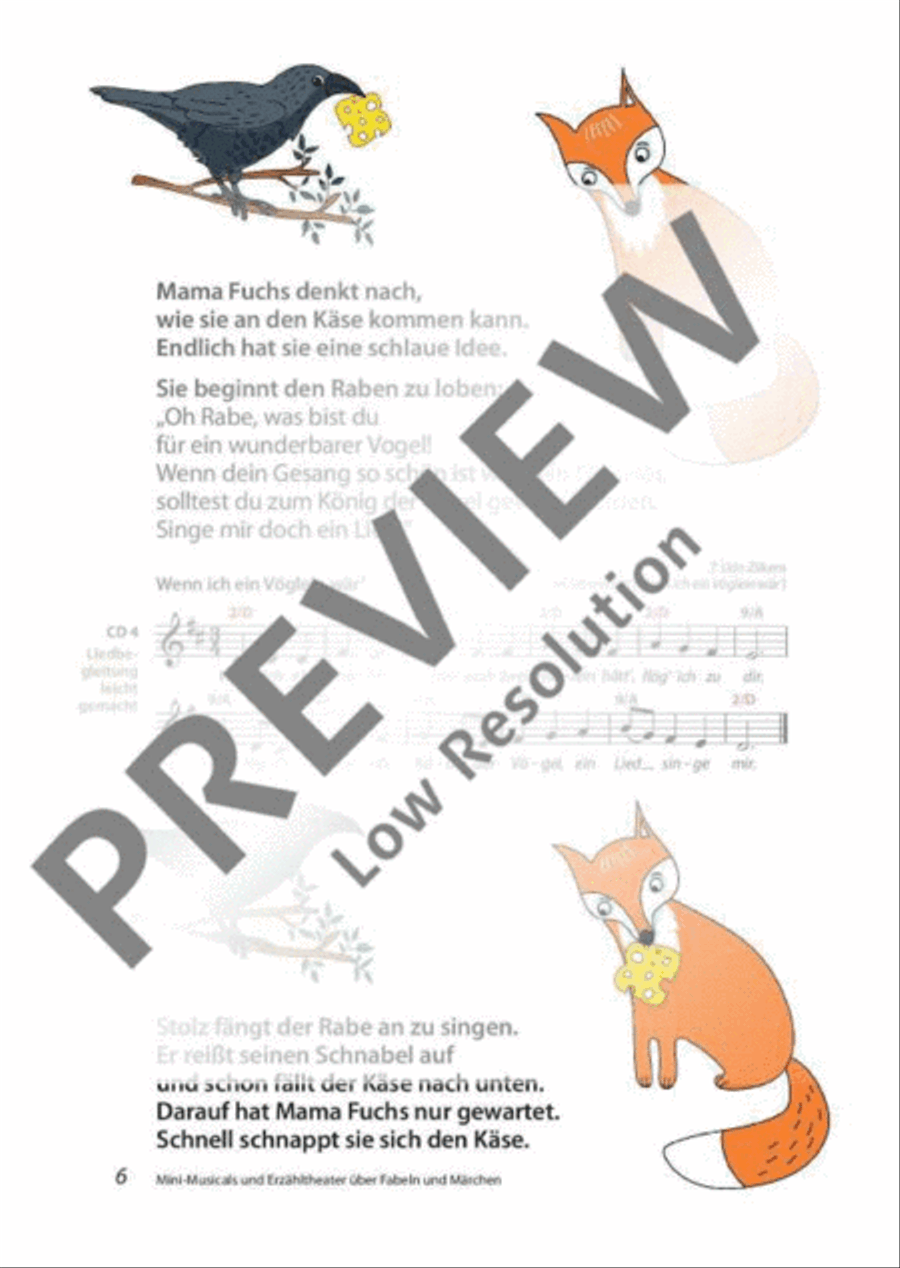 Mini-Musicals und Erzähltheater über Fabeln und Märchen Guitar scores gallery preview page 7