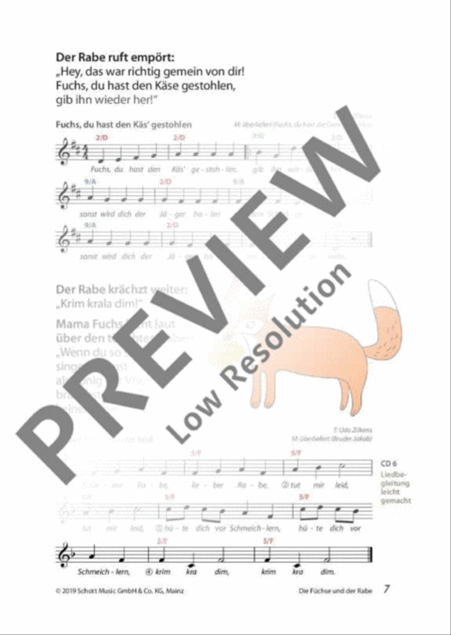 Mini-Musicals und Erzähltheater über Fabeln und Märchen Guitar scores gallery preview page 8