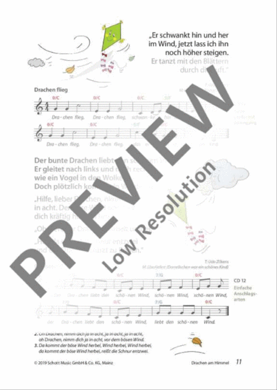 Mini-Musicals und Erzähltheater über Herbst und Weihnachten Guitar scores gallery preview page 12