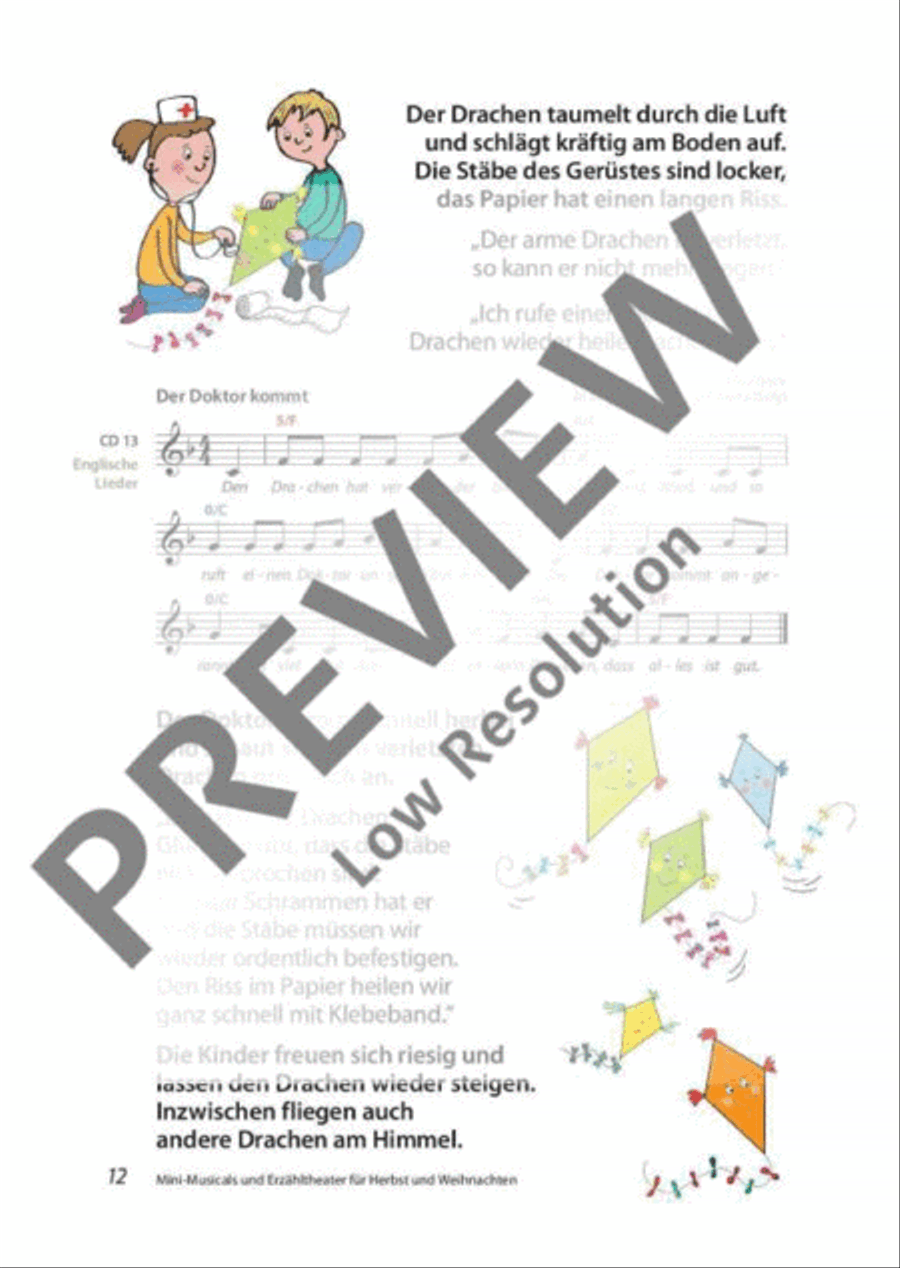Mini-Musicals und Erzähltheater über Herbst und Weihnachten Guitar scores gallery preview page 13